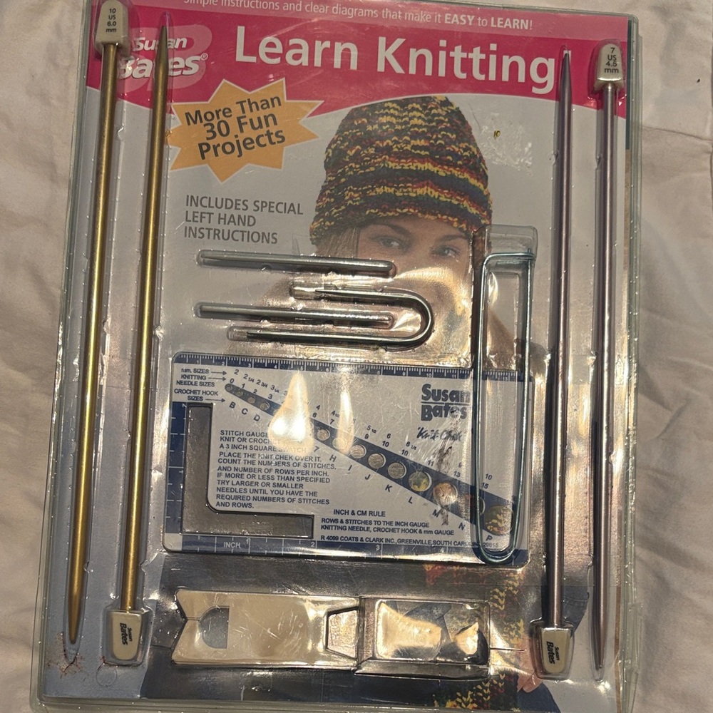 Learn Knitting Kit - Multicolor Accessories Set
